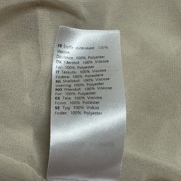 Samsoe Samsoe Dress Womens Small Britt Short Sleeve Wrap Mini Rice Doodle Dot - Picture 8 of 9